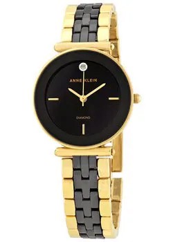 Fashion наручные  женские часы Anne Klein 3158BKGB. Коллекция Diamond