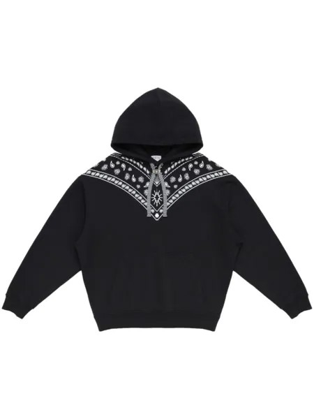 Marcelo Burlon County of Milan худи с кулиской и вышивкой, черный