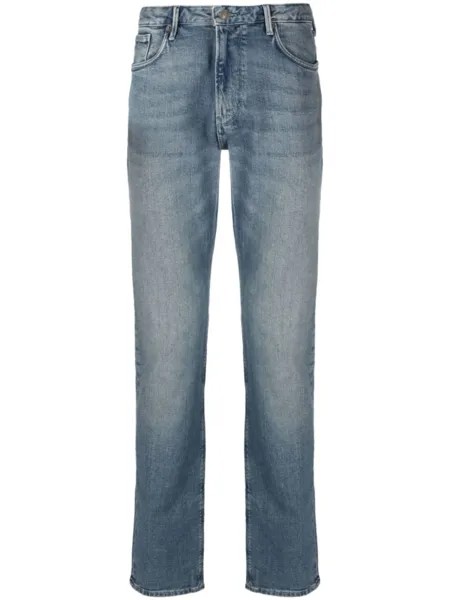 Emporio Armani прямые джинсы с заниженной талией, синий