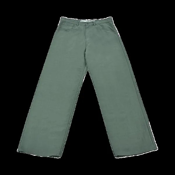 Брюки MM6 Maison Margiela 5 Pockets 'Green', зеленый