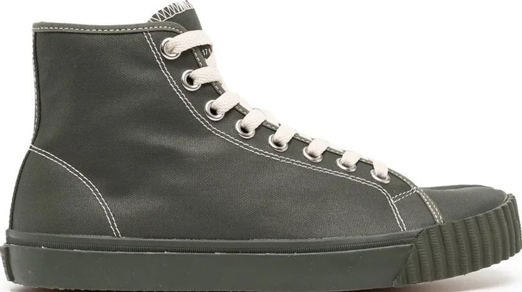 Кроссовки Maison Margiela Wmns Tabi High Dark Green, зеленый