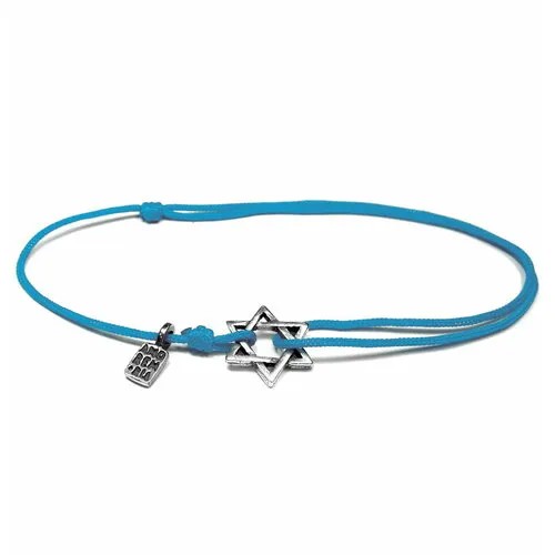 Браслет Amorem, серебро, 925 проба, голубой