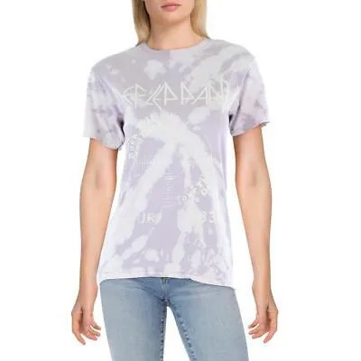 Женская фиолетовая вязаная футболка с круглым вырезом Junk Food, топ XS BHFO 2582