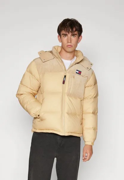 Пуховик MIX ALASKA PUFFER Tommy Jeans, желто-песочный