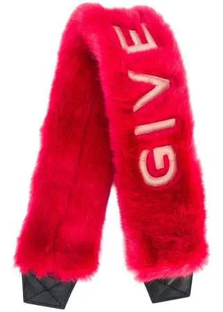 Givenchy пушистая накладка на лямку для сумки
