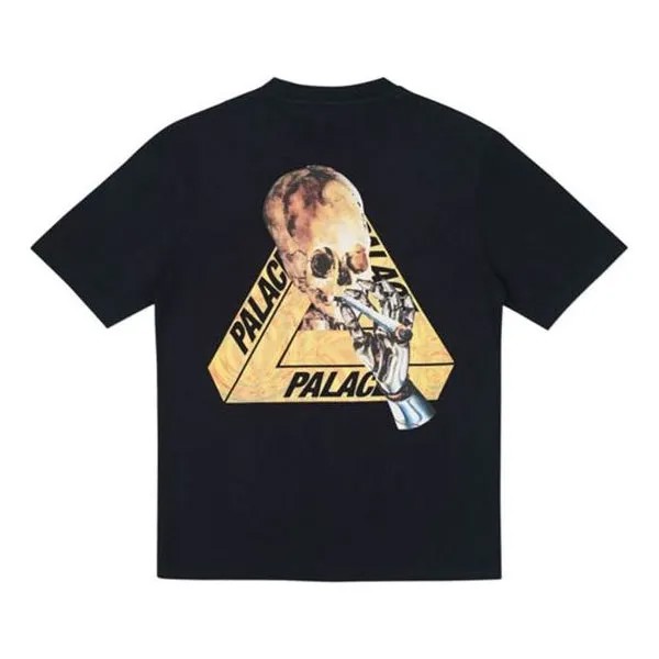 Футболка PALACE Skeledon T-Shirt Alphabet Skeleton Short Sleeve Unisex Black, черный