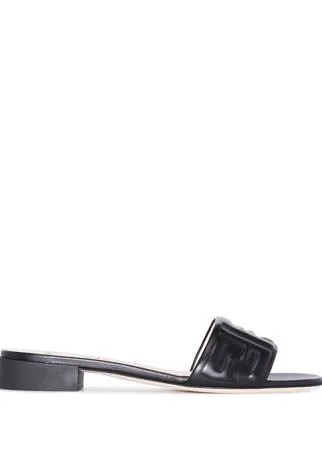 Fendi embossed FF-motif slip-on sandals