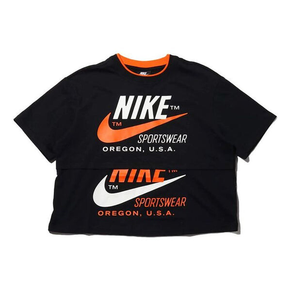 Футболка с логотипом и коротким рукавом, версия для США, Nike, черный