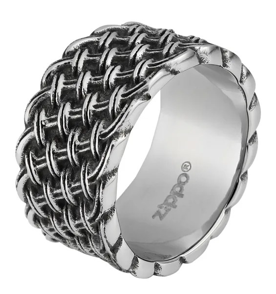 Кольцо мужское Zippo 2006565 серебристое