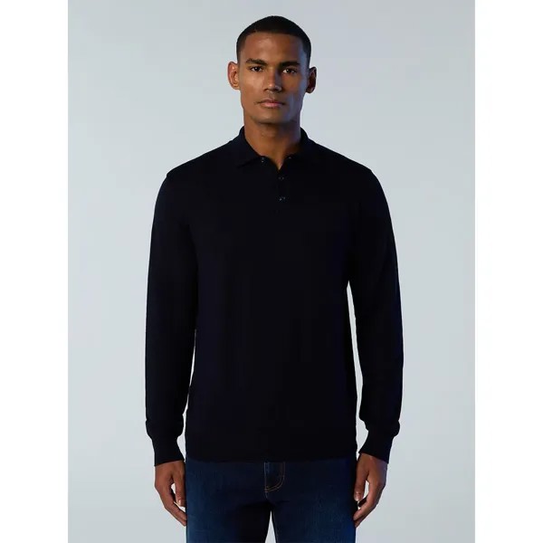 Поло North Sails 12GG Knitwear Long, синий