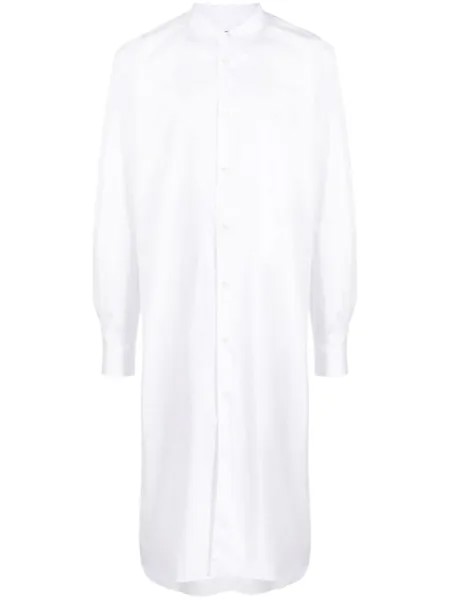 Comme des Garçons Homme Plus рубашка с прямым воротником, белый