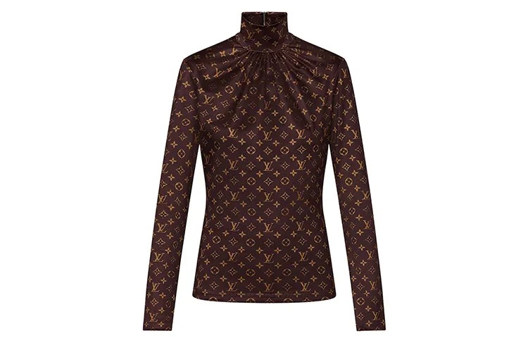 Водолазка женская Louis Vuitton, коричневый