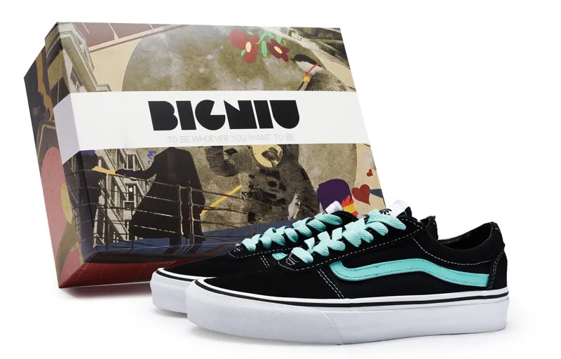 Кроссовки Vans Ward Skateboarding Shoes Women's Low-top Black/green, черный