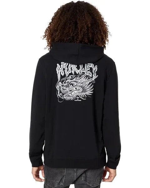 Худи Hurley Elliot Dragon Fleece Pullover Hoodie, черный