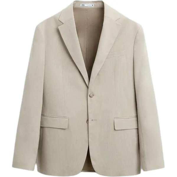 Деловой костюм мужской загар Zara, цвет Tan