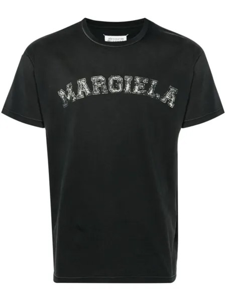 Maison Margiela футболка с логотипом, черный