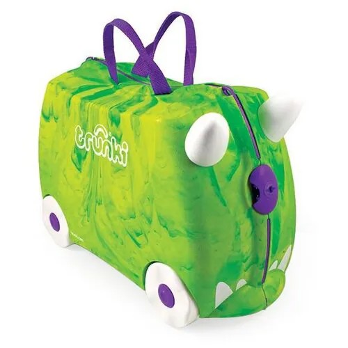 Чемодан-каталка  trunki, ручная кладь, 46х31х21 см, 18 л, 1.7 кг, зеленый