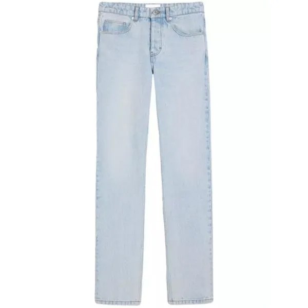 Джинсы mid-rise straight-leg denim jeans Ami Paris, синий