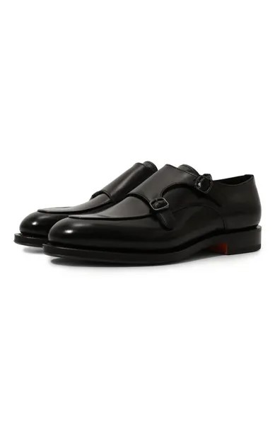 Кожаные монки Santoni