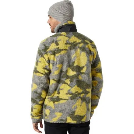 Куртка с ворсом с принтом Panorama мужская Helly Hansen, цвет Bright Moss Woodland Camo