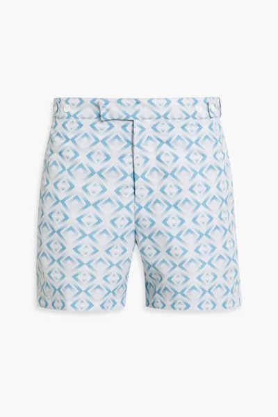 Короткие плавки-шорты с принтом Frescobol Carioca, синий