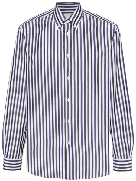 Paul Smith полосатая хлопковая рубашка, белый
