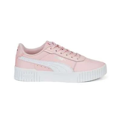 Puma Carina 2.0 Platform Youth Girls Розовые кроссовки Повседневная обувь 38618504