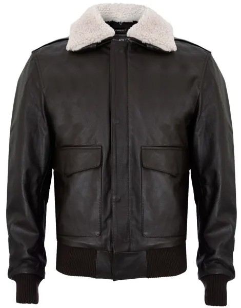 Куртка-бомбер Air Force A2 из коровьей кожи, Монреаль Infinity Leather, коричневый