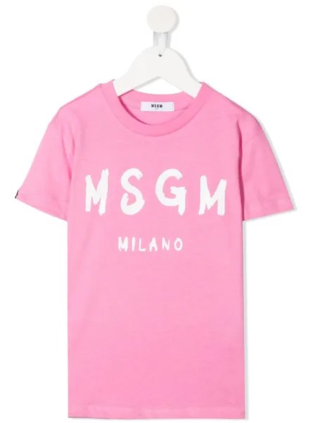 MSGM Kids футболка с логотипом