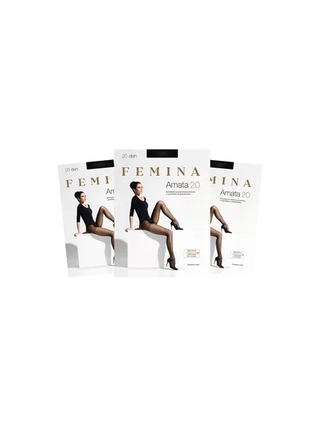 Колготки женские FEMINA Amata 20 черные 2 (S)