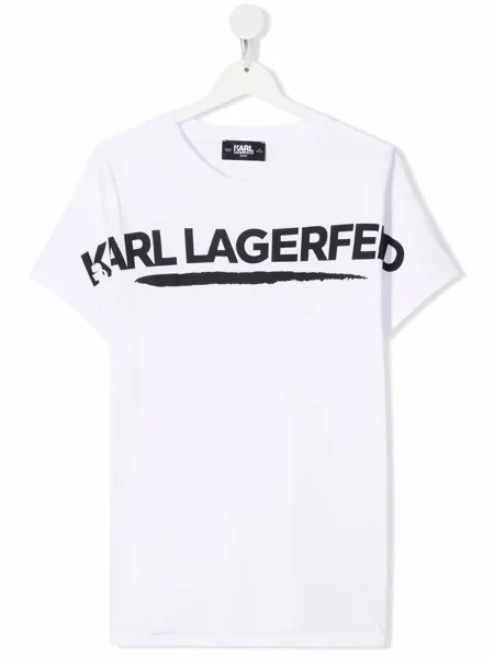 Karl Lagerfeld Kids футболка с логотипом