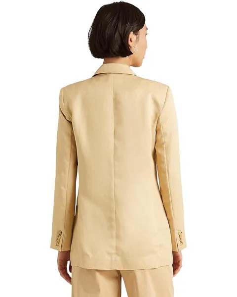 Блейзер LAUREN Ralph Lauren Double-Breasted Linen Twill Blazer, цвет Pale Parchment