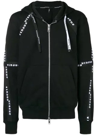 Versus zipped logo hoodie