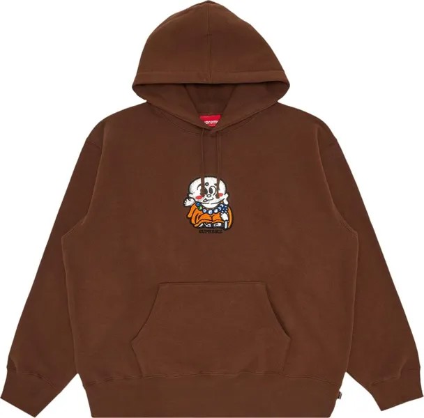 Толстовка Supreme AOI Buddha Hooded Sweatshirt 'Brown', коричневый
