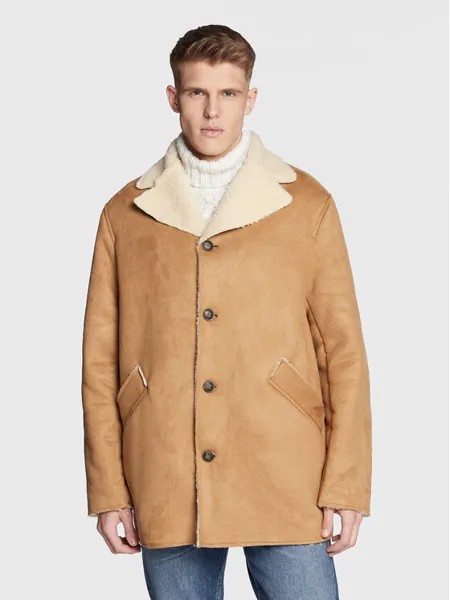 Переходное пальто стандартного кроя United Colors Of Benetton, коричневый