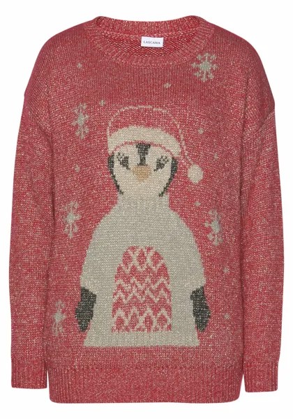 Свитер LASCANA Sweater, красный