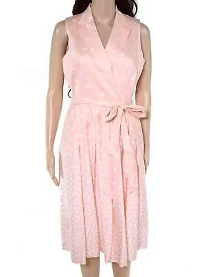 ANNE KLEIN Женское розовое вечернее платье длиной до колена без рукавов + расклешенное вечернее платье 4