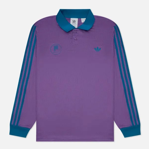 Лонгслив-поло мужской Adidas Skateboarding HB8557 фиолетовый M