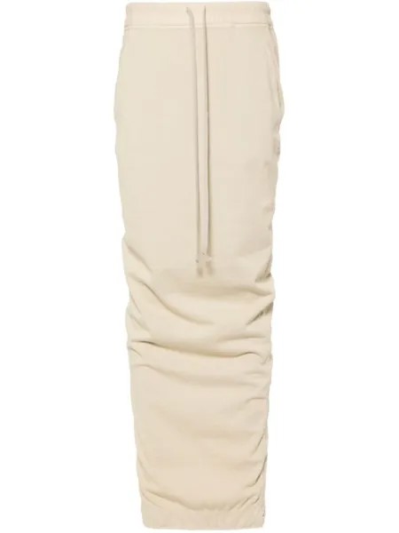 Rick Owens DRKSHDW юбка Pillar, нейтральный цвет