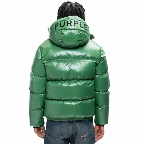 Нейлоновый пуховик в строгом саду Purple Brand