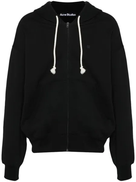 Acne Studios худи из органического хлопка, черный