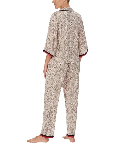 Пижамный комплект DKNY 3/4 Sleeve Top Pajama Set, цвет Snake