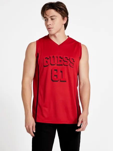 Майка с логотипом Wiley Guess Factory, цвет Rugby Red