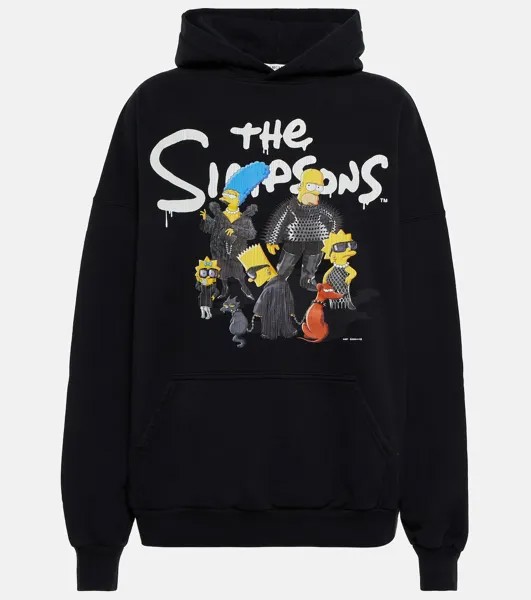 Худи из хлопка x The Simpsons TM &  20th Television BALENCIAGA, черный