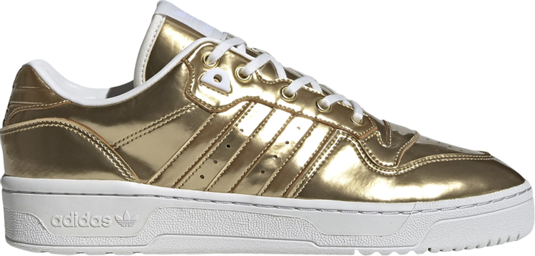 Кроссовки Adidas Rivalry Low 'Gold Metallic', золотой