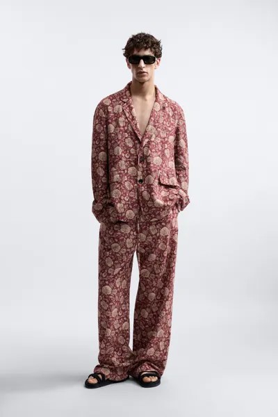 Костюмные брюки с цветочным принтом — ограниченная серия Zara, печатный
