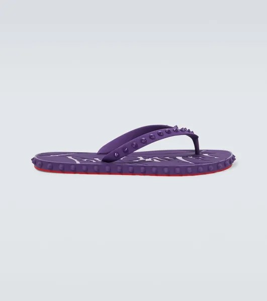 Шлепанцы Super Loubi из ПВХ Christian Louboutin, фиолетовый