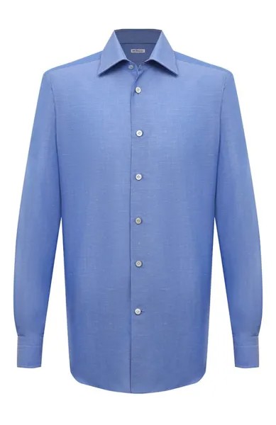 Сорочка из хлопка и льна Kiton