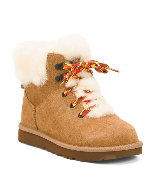 Замшевые классические модные мини-походные ботинки Ugg, цвет Chestnut
