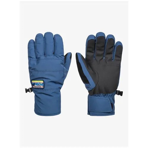 Перчатки Quiksilver, с утеплением, размер XL, голубой